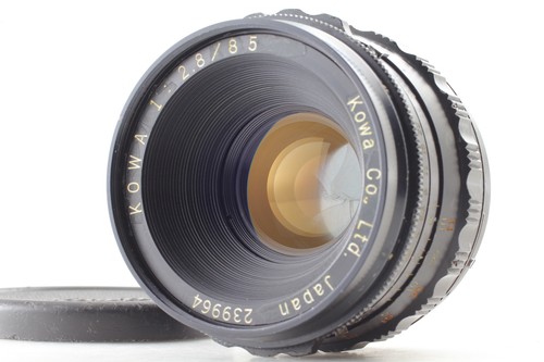 [Exc+5] Kowa Six 85mm f/2.8 MF Lens Black For Super 66 6x6 From JAPAN - Picture 2 of 14