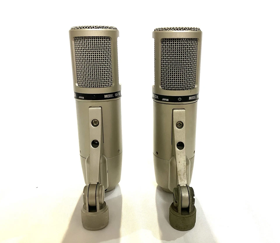 TOA MODEL RD-16 Vintage Condenser Microphone Pair (x2) Tested Works w/ Case! - Image 3 of 4