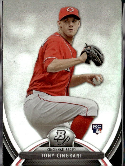 2013 Bowman Platinum Tony Cingrani Platinum Moment Rookie Card RC #62 Reds