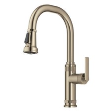 Kraus KPF-4102 Allyn 1.8 GPM 1 Hole Pull Down Kitchen Faucet - Spot Free Antique