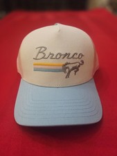 Ford Bronco Retro Rainbow Trucker Hat In Ivory New with Tags Snapback Hat