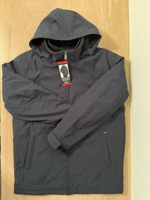 Weatherproof Stretch Tech Jacket Mens Medium Blue Hooded Insulated Softshell