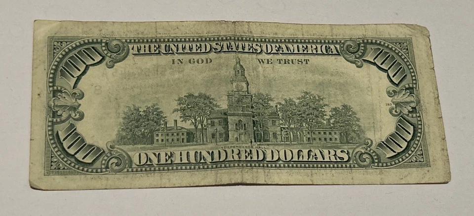 1990 $100 One Hundred Dollar Bill 65457045 Federal Reserve Note Legal Tender USA - Image 4 of 4