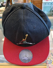 michael air jordan, black and red, youth cap, hat