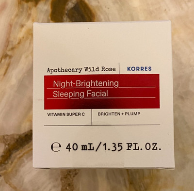 KORRES~Apothecary Wild Rose~Night Brightening Sleeping Facial~Vit C~1.35oz~NIB