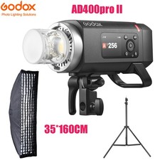GODOX AD400Pro II 2.4G TTL 1/8000 400W Outdoor Flash 35 160cm Grid Softbox Stand