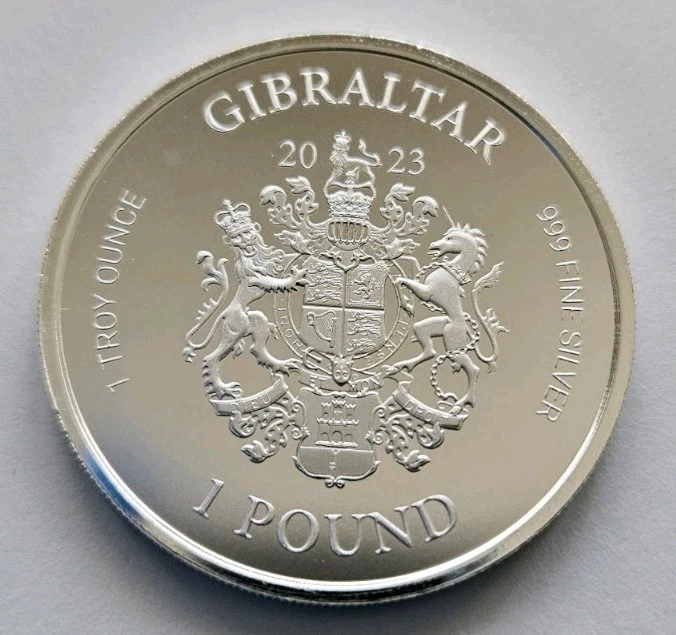 Moneda De Plata Pura 999, Lady Justice 2023 Gibraltar, 1 Oz, SC - Imagen 4 de 4