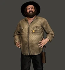 Bud Spencer "Child" 3D resin model kit read description