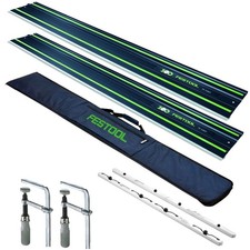 Festool FS 1400/2 BL 1400mm 2 xGuide Rail 578246 With Rail Bag Connector & Clamp