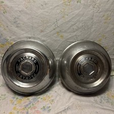 Vintage Lot Of 2 1953-56 Packard Caribbean Wire Wheel Hubcaps Rare 