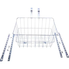 Wald 1512 Front Basket with Adjustable Legs, Silver 1512