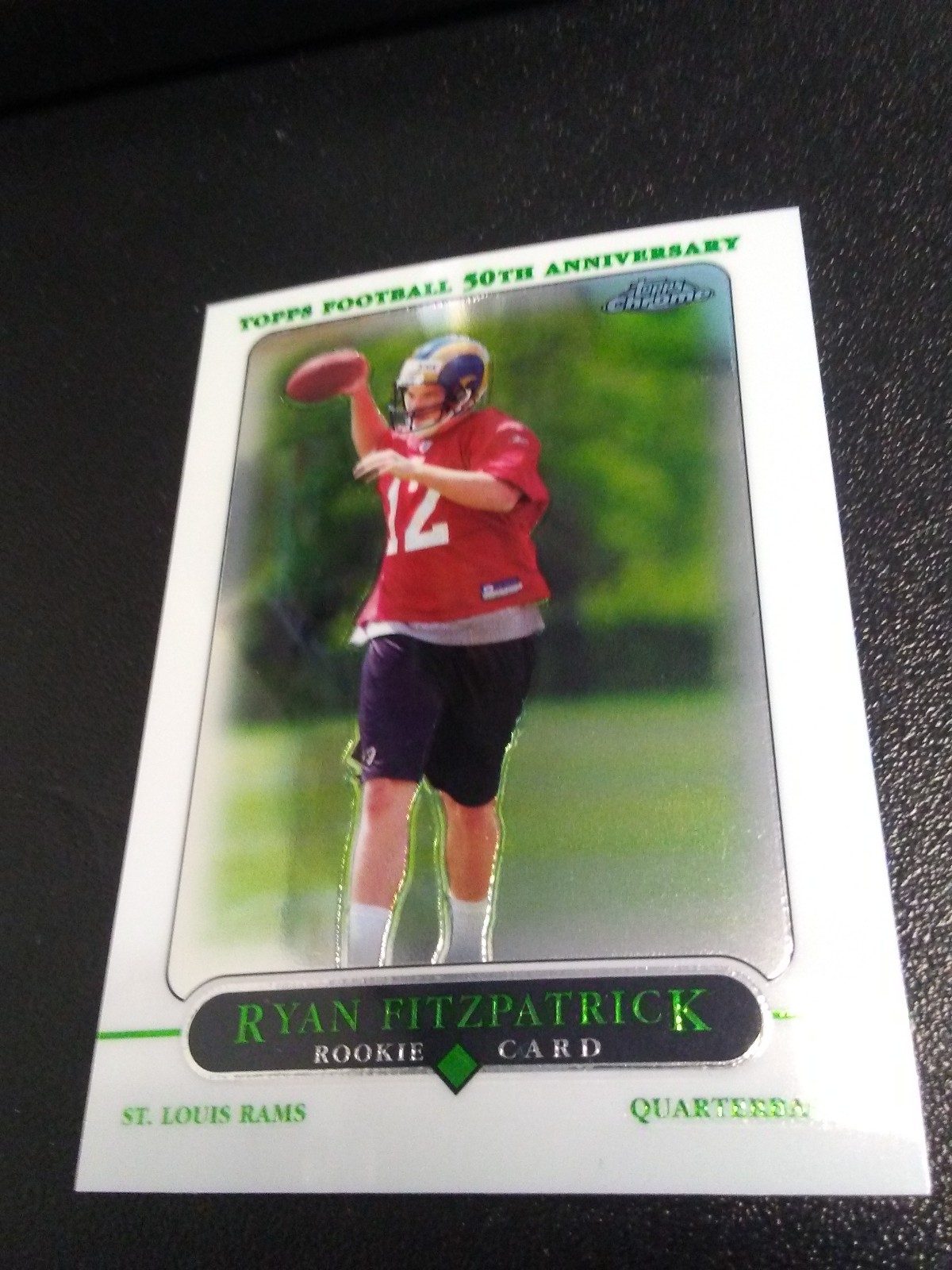 2005 Topps Chrome #243 ROOKIE RC Ryan Fitzpatrick -Harvard Crimson-