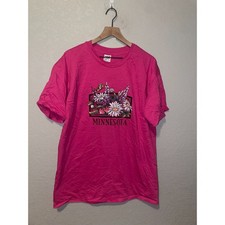 Vintage Minnesota Wildflower Shirt Flower Pink Anvil Tee USA made 90s VTG XL