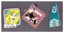 Disney Alice in Wonderland pins: Alice; Queen; caterpillar