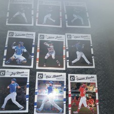 Panini Donruss Optic 2017 MLB Baseball 9 Card Lot - Perez, Jones, Hosmer