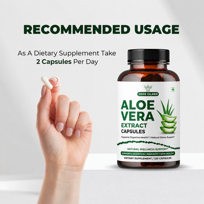 Premium Aloe Vera Extrakt Kapseln Maximale Stärke Natürliche Wellness...