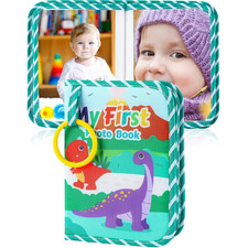 Baby Photo Album Holds 17 4X6 Pictures My First Soft Cloth Family Photo Book ...