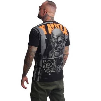 Neues Yakuza Herren System Allover Regular T-Shirt - Schwarz