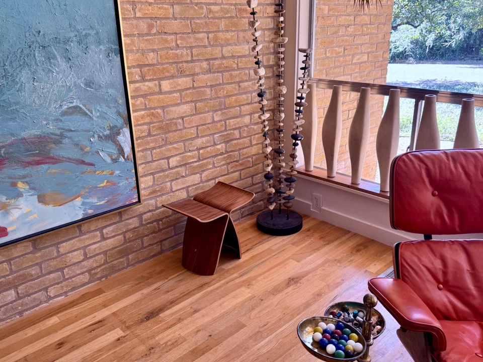 Banco de cadeira Sori Yanagi Japão madeira nogueira dobrada borboleta vintage Mcm Tendo - Imagem 2 de 4