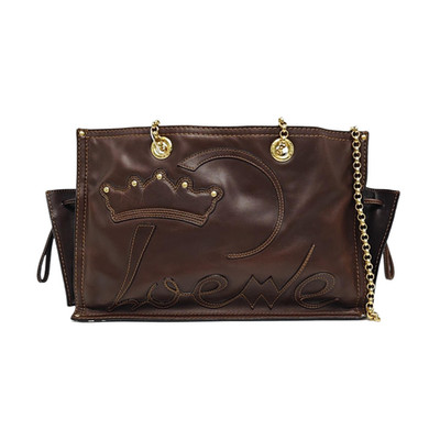 LOEWE Totes Leather Brown Free Shipping | Duties Paid