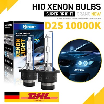 2x D2S SuperVision 35W 10000K Xenon Brenner Lampe Licht Scheinwerfer für AUDI