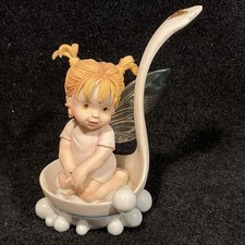 Enesco My Little Kitchen Fairies 2001 Bubble Trouble Fairie Girl # 102536 C