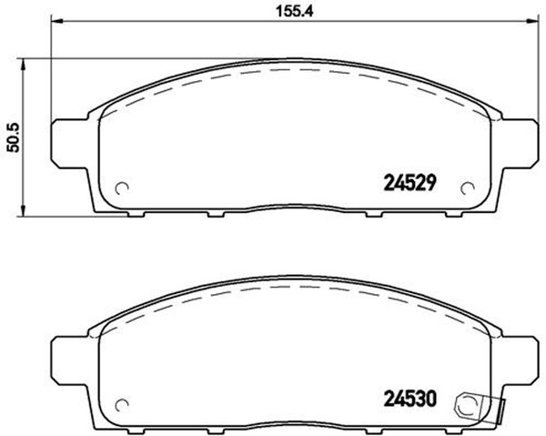Brembo Bremsbelagsatz Scheibenbremse Prime P 54 038 FüR Mitsubishi L200 Triton 2-image