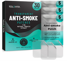 Anti-Smoke Herbal Patches 7mg for Craving Reduction Quit Smoking Aid 30 Patches 