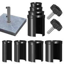 6 Pcs Patio Umbrella Replacement Parts Patio Umbrella Base Insert Parasol Bas...