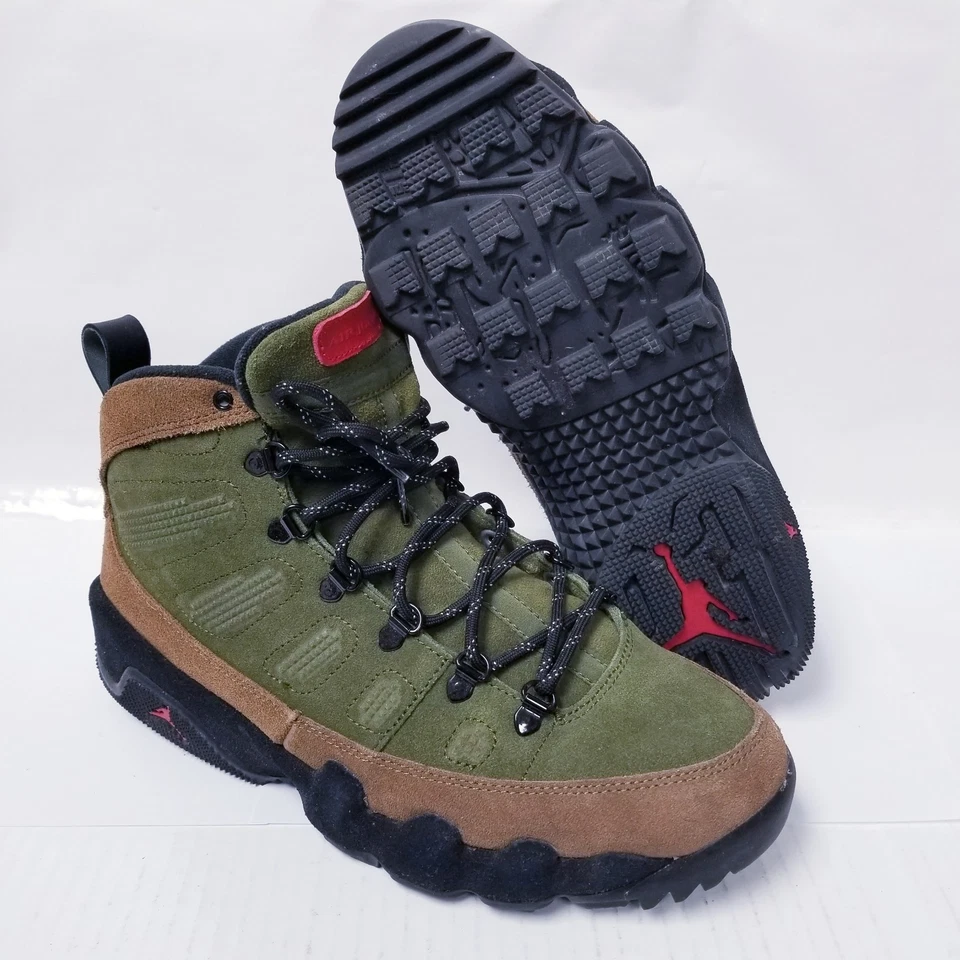 Nike Air Jordan 9 NRG Bota "Carne y Brócoli" AR4491-200 Marrón Oliva Para Hombre 10.5 Foto 4 de 4