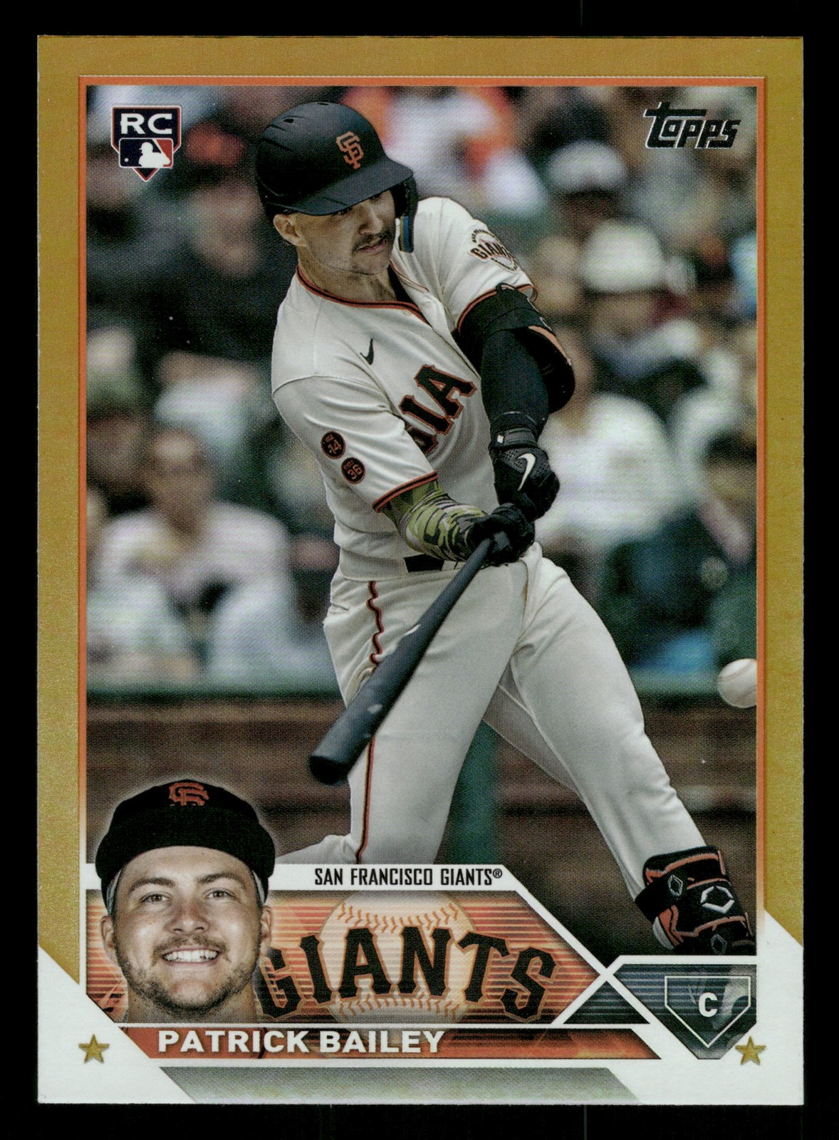Patrick Bailey San Francisco Giants 2023 Topps Update Gold Foil #US8
