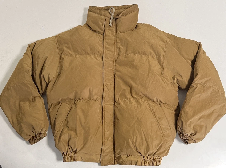 Chaqueta acolchada Fear of God Essentials marrón para hombre talla M nueva con etiquetas rara edición limitada Foto 4 de 4