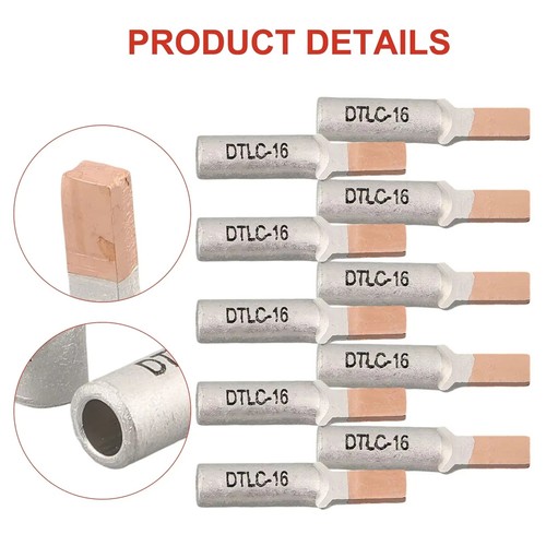 10pz Interruttore Rame Alluminio Cavo Terminale Misuratore Elettrico Wire9993 - Foto 4 di 6