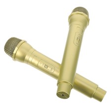 2 Pcs Fake Microphone Prop Karaoke Performance Model Halloween Party Favor