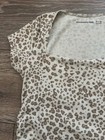 Abercrombie Kids Brown Beige Animal Leopard Print T-Shirt Top Size 11/12 — photo 2