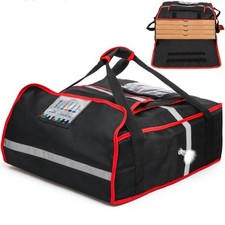 Insulated Pizza Delivery Bag, 20''L x 20''W x 8''H Professional Thermal Pizza...