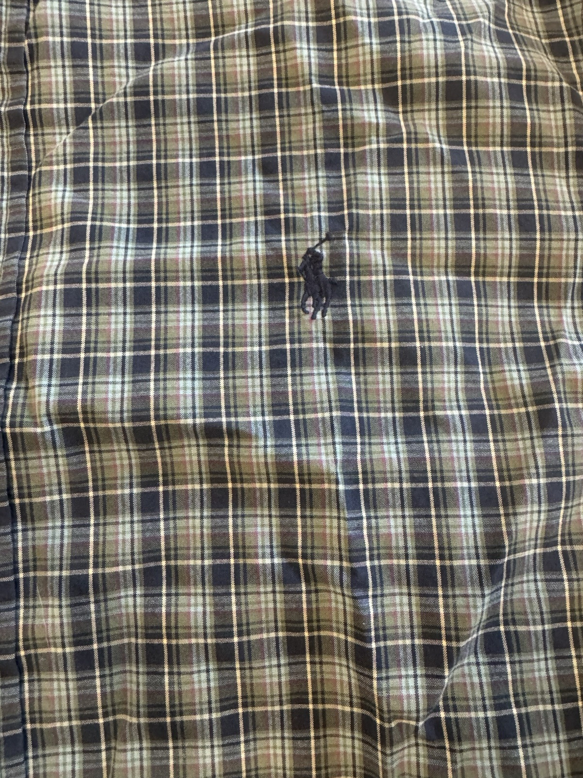 Camicia Ralph Lauren vintage uomo M a quadri vestibilità classica polo pony