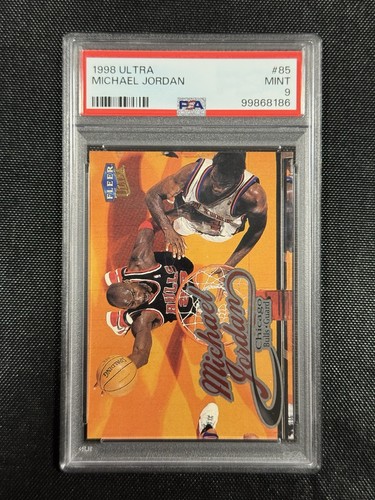 1998 Fleer Ultra #85 Michael Jordan Chicago Bulls HOF PSA 9 MINT - Picture 1 of 2
