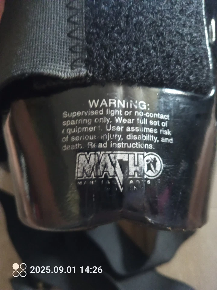 Artes Marciales Pie Kick Gear Guerrero Macho - Juvenil Talla Mediana-Grande 9" Largo Negro Foto 3 de 4