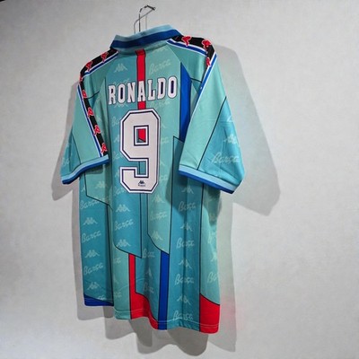 Barcelona Away - 96/97 - Retro - Football Soccer - RONALDO # 9