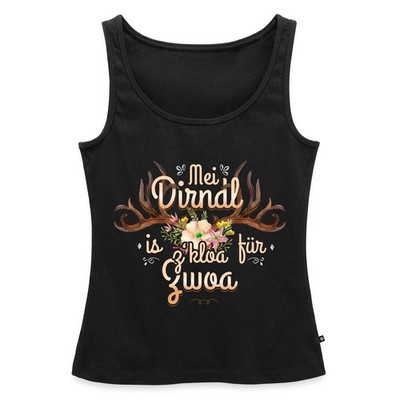 Mei Dirndl Is Z Kloa Für Zwoa Wiesn Spruch Frauen Premium Organic Tank Top
