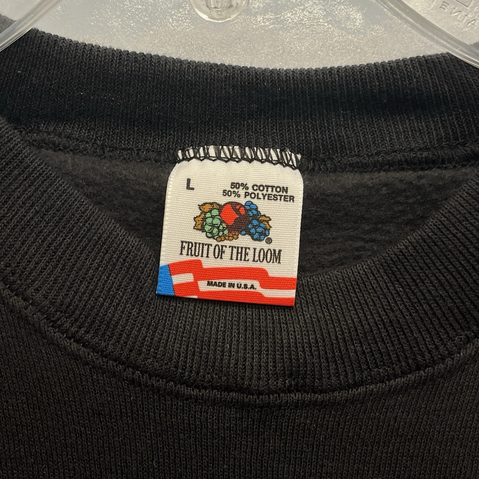 NWOT 90s Medieval Times Dinner & Tournament Black Sweatshirt Sz L USA Made FOTL image 5