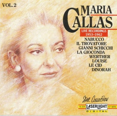 Vol. 2 (Live Recordings 1953 - 1962) Maria Callas CD Free UK P&P Fast Dispatch
