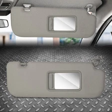 Passenger Right Side Sun Visor Gray w/ Makeup Mirror For 11-15 Hyundai Elantra
