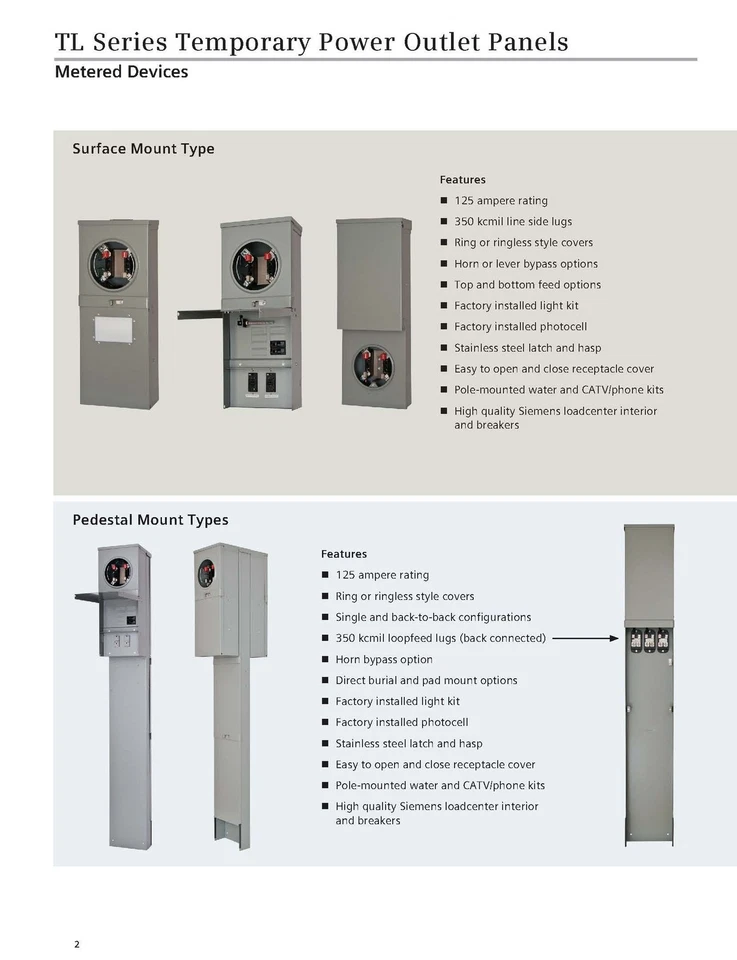 Панель временной розетки питания TL37US Talon со входами розеток 20 и 30 А... - Изображение 4 из 4