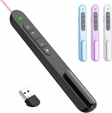 QUI Presentation Clicker for Powerpoint, RF 2.4Ghz USB Wireless Presenter Remote