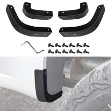 4x Fits 2019-2026 Chevy Silverado 1500 Accessories Mud Flap Delete Splash Guards