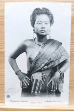 Réf3- CPA Laos. Sao Si Buste Collection Raquez Série A N2