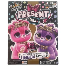 Present Pets Princess Puppy Dog Interactive Plush Animal, 100+ Sounds & Actions