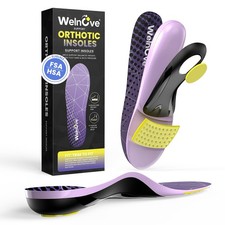 High Arch Support Insoles for Men Women 220 lbs Heavy Duty Orthotic Inserts f...